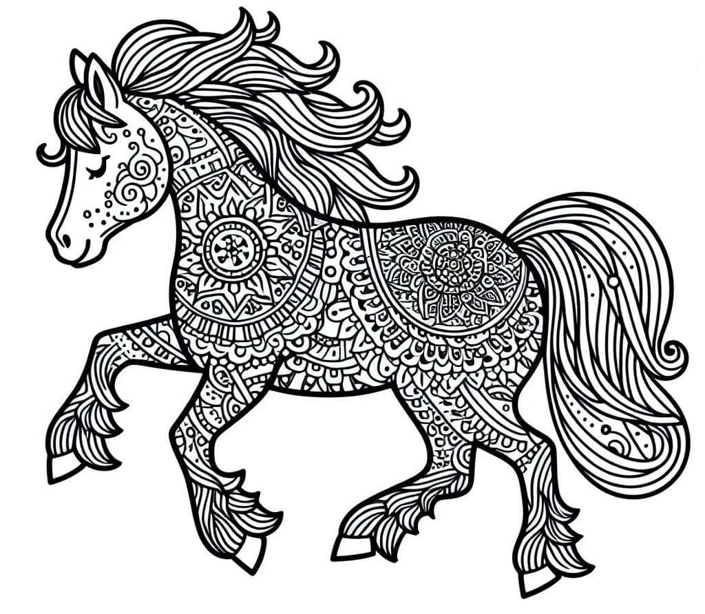 Mandalas Cheval 35